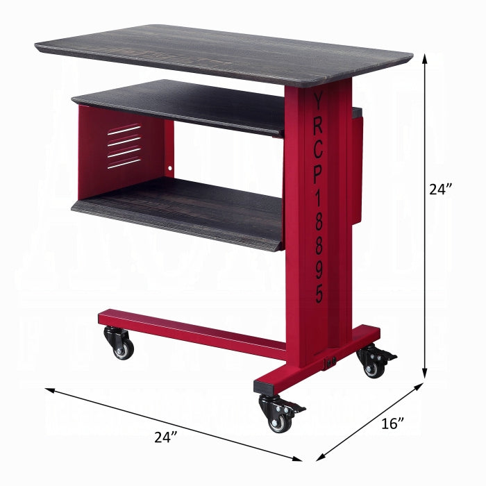 Cargo Accent Table W/Wall Shelf