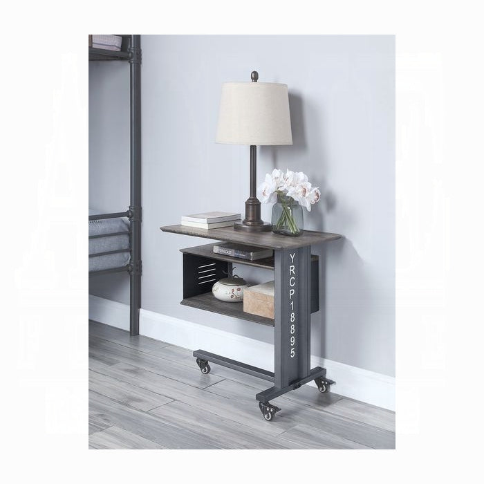 Cargo Accent Table W/Wall Shelf