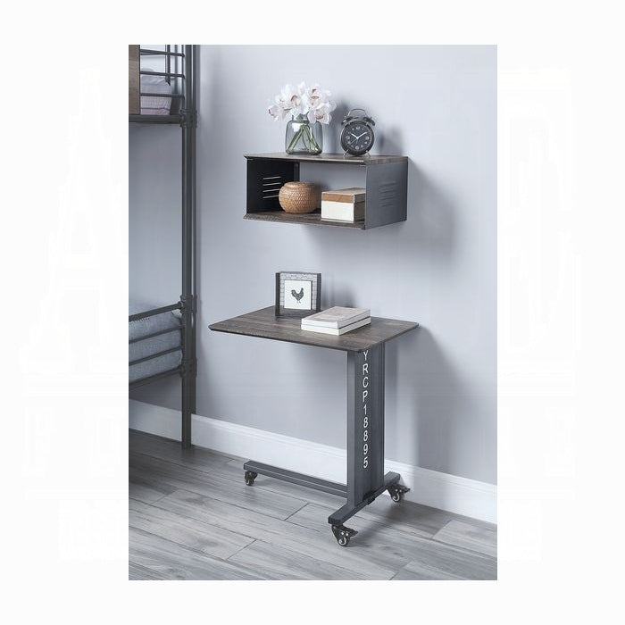 Cargo Accent Table W/Wall Shelf