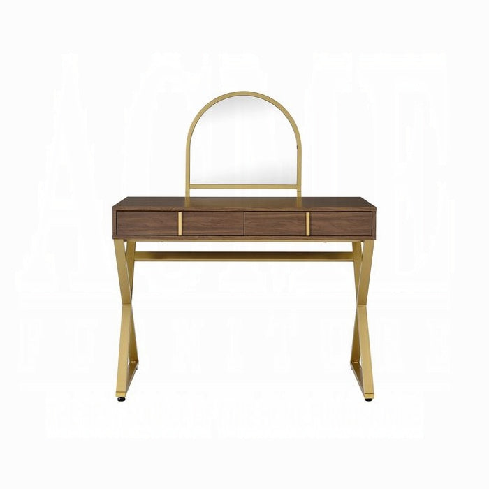 Coleen Vanity Desk W/Mirror & Jewelry Tray