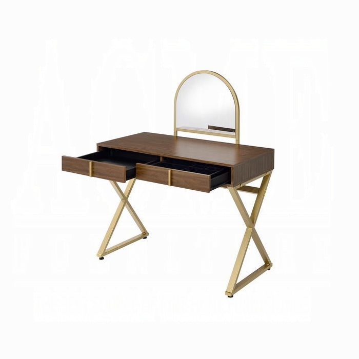 Coleen Vanity Desk W/Mirror & Jewelry Tray