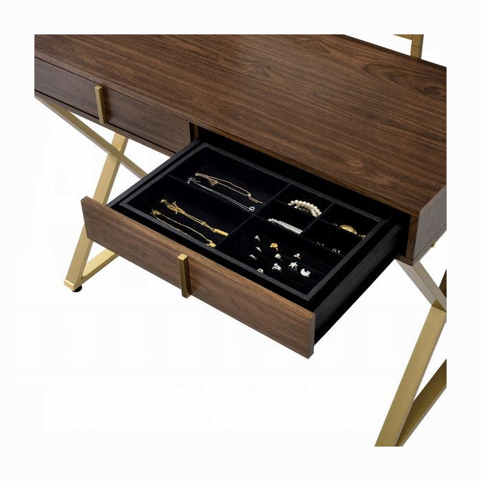 Coleen Vanity Desk W/Mirror & Jewelry Tray