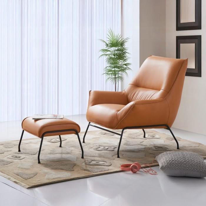 Jabel Accent Chair & Ottoman