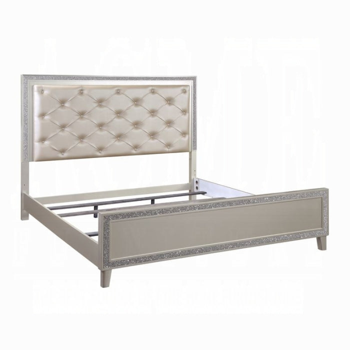 Sliverfluff Queen Bed W/Led