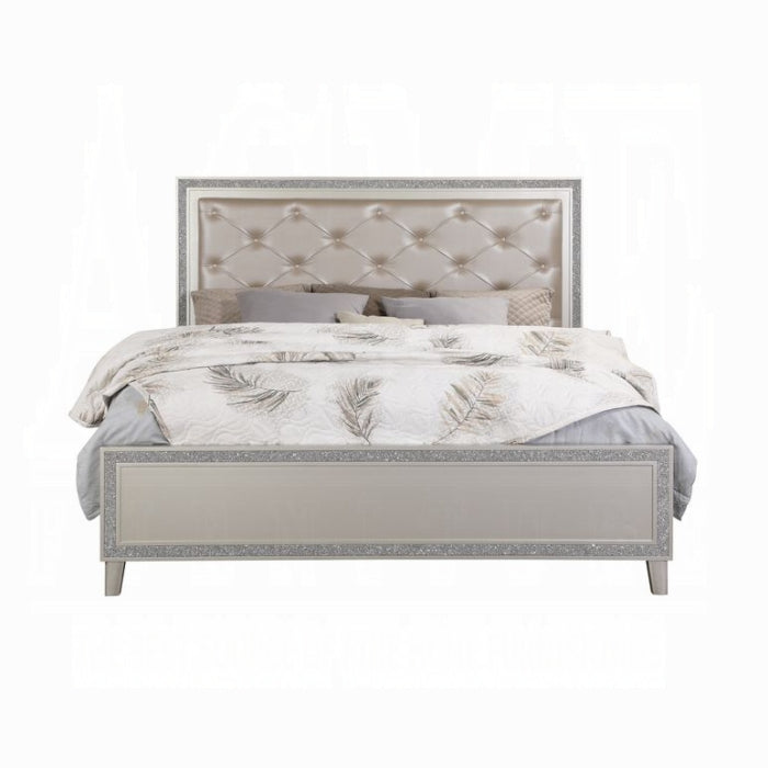 Sliverfluff Queen Bed W/Led