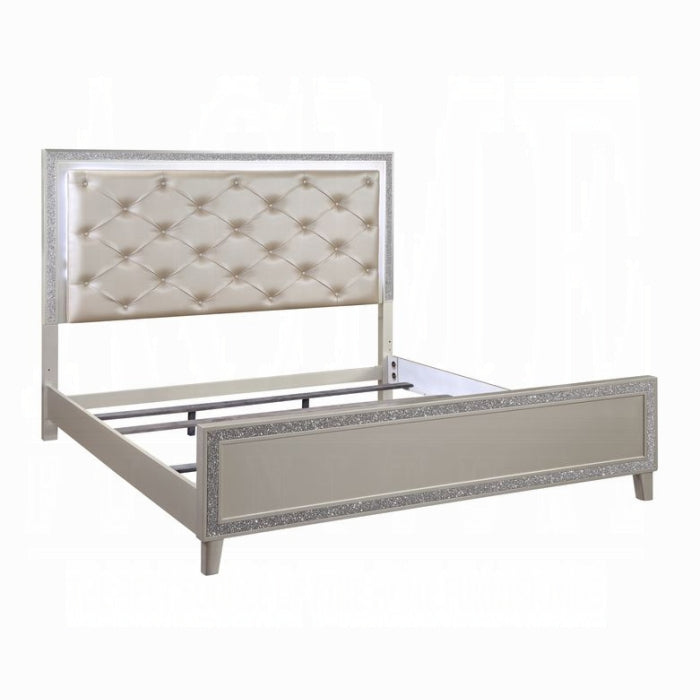 Sliverfluff Queen Bed W/Led