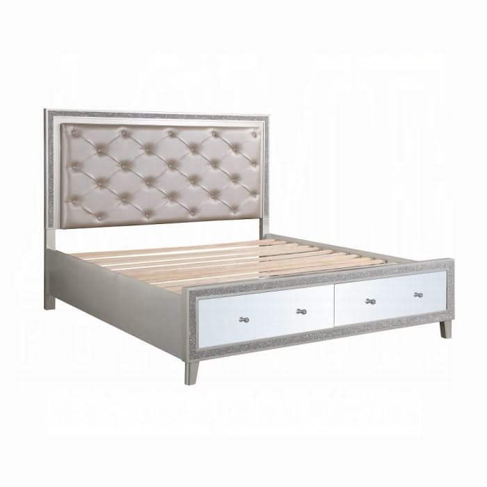 Cama Sliverfluff CK con LED y almacenamiento
