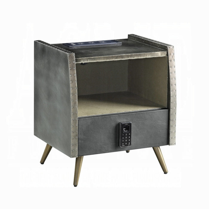 Doris Nightstand W/USB & Electric Lock