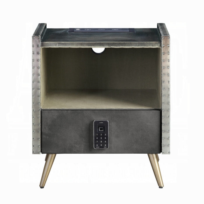 Doris Nightstand W/USB & Electric Lock