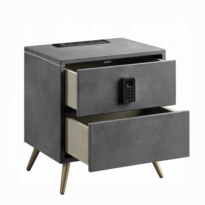 Doris Nightstand W/USB & Electric Lock