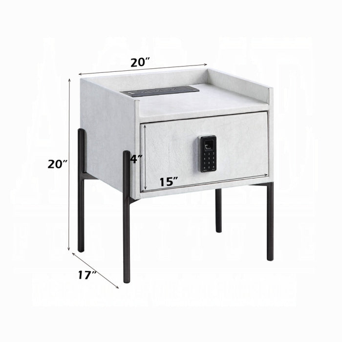 Metis Nightstand W/USB & Electric Lock