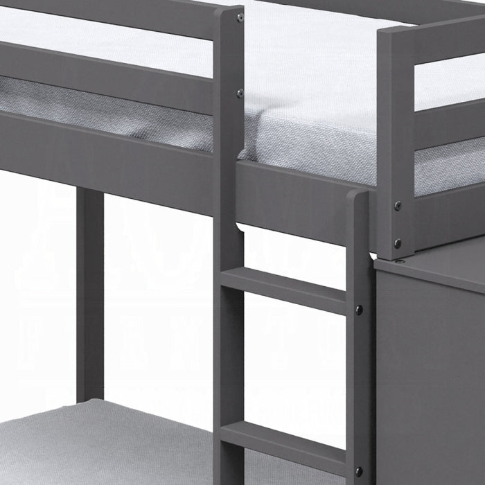 Gaston Twin/Twin Bunk Bed W/4 Drawers & 3 Compartments