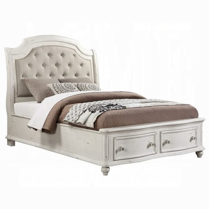 Cama Jaqueline EK con almacenamiento
