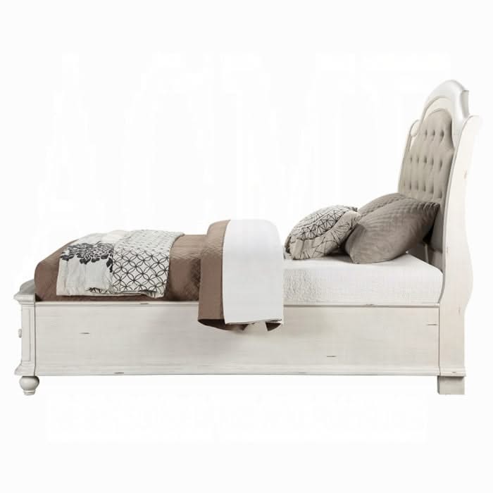 Cama Jaqueline EK con almacenamiento