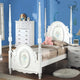 Cama matrimonial Flora con dosel