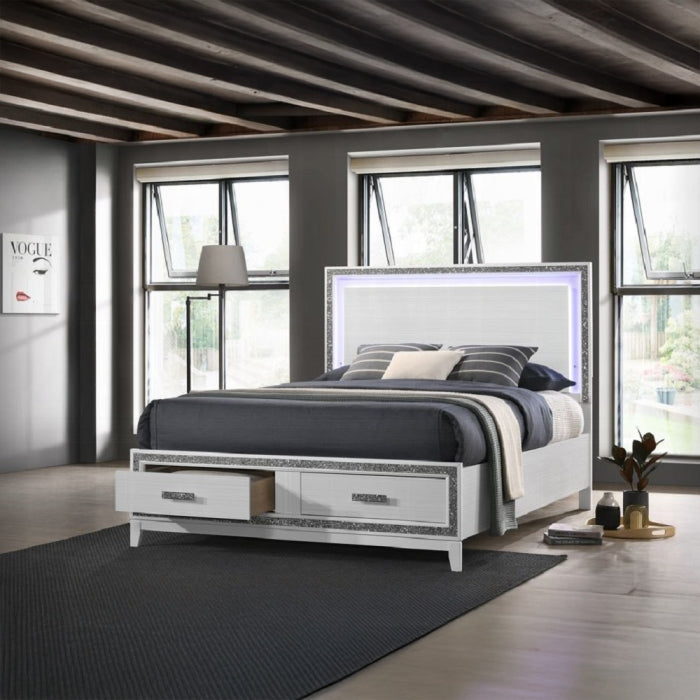 Haiden EK Bed W/Led & Storage