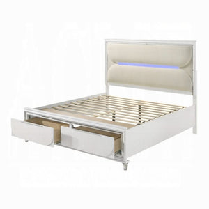 Tarian Queen Bed W/LED & Storage
