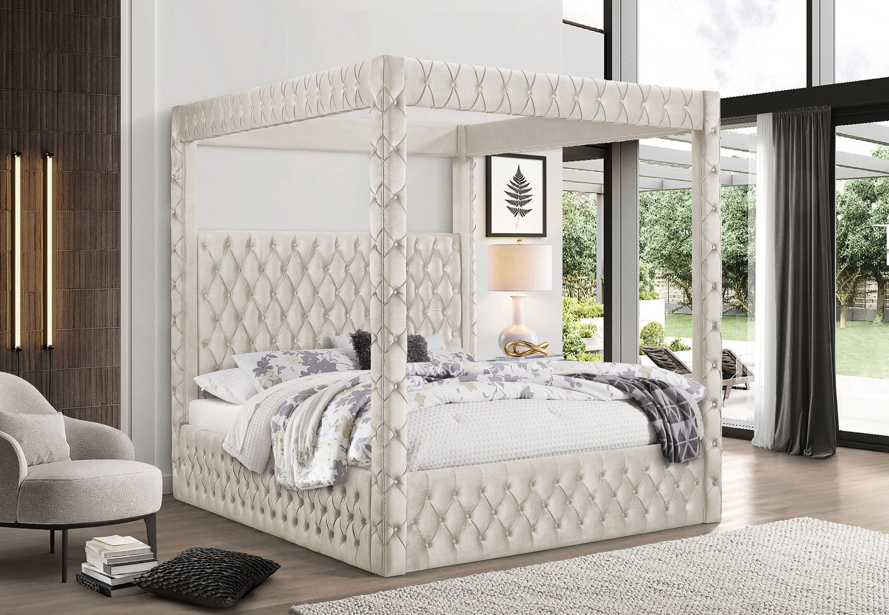 Aya Velvet Bed