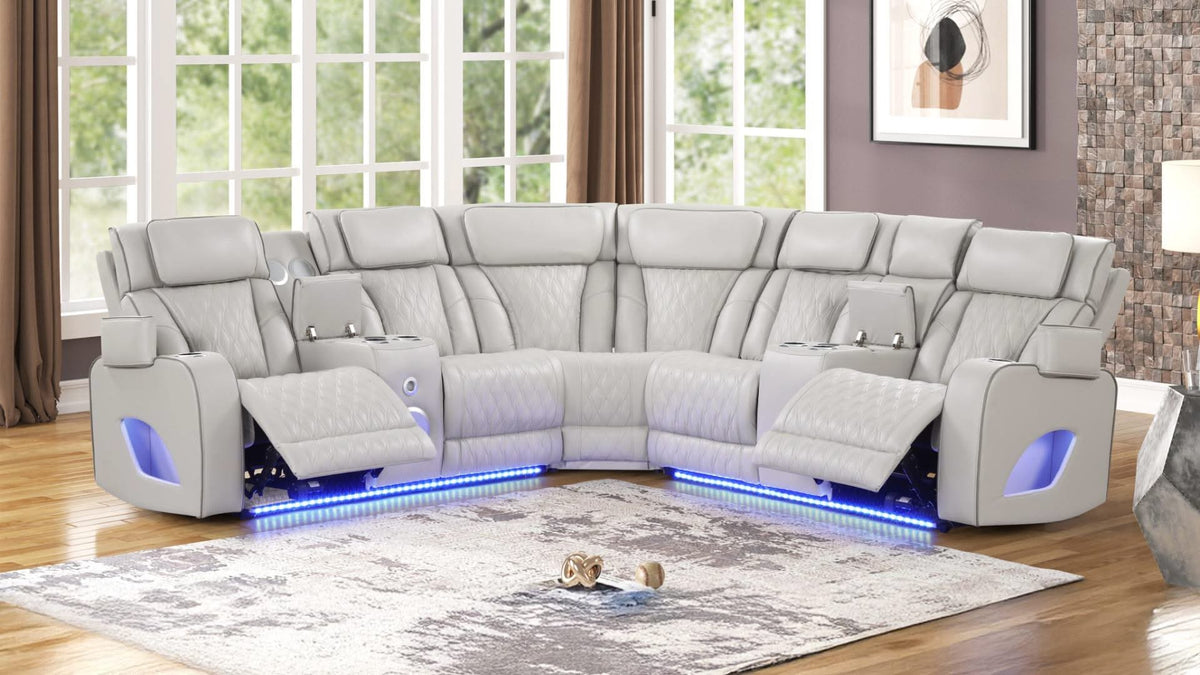 Masajeador seccional Fortuner con LED y sillones reclinables