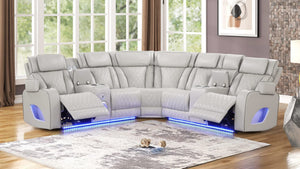 Masajeador seccional Fortuner con LED y sillones reclinables