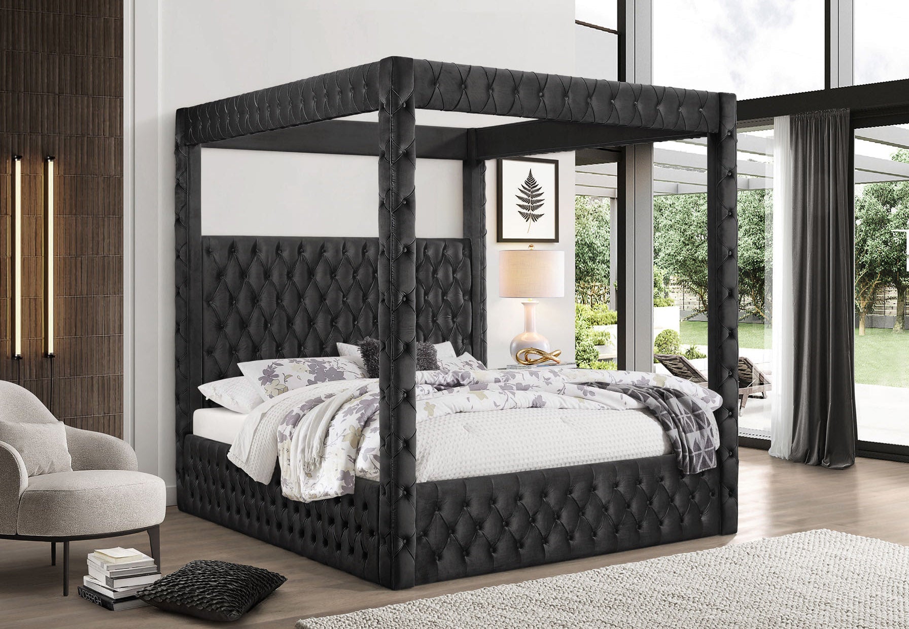 Aya Velvet Bed
