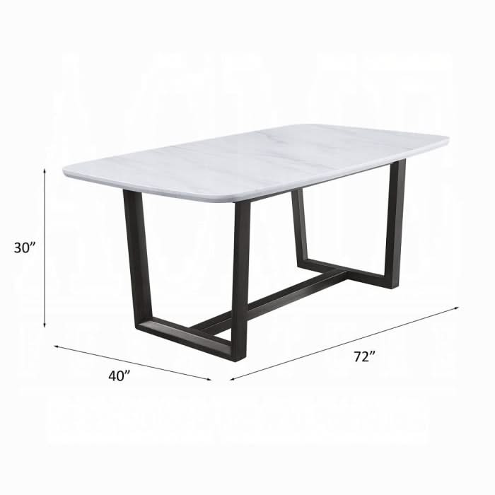 Madan Dining Table W/Marble Top