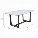 Madan Dining Table W/Marble Top