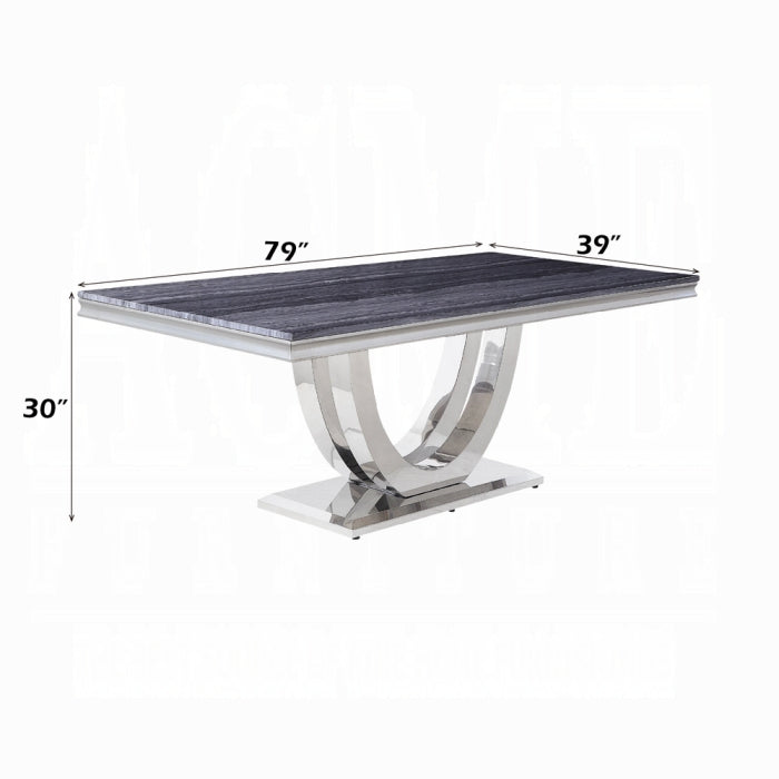 Cambrie Dining Table W/Engineered Stone Top