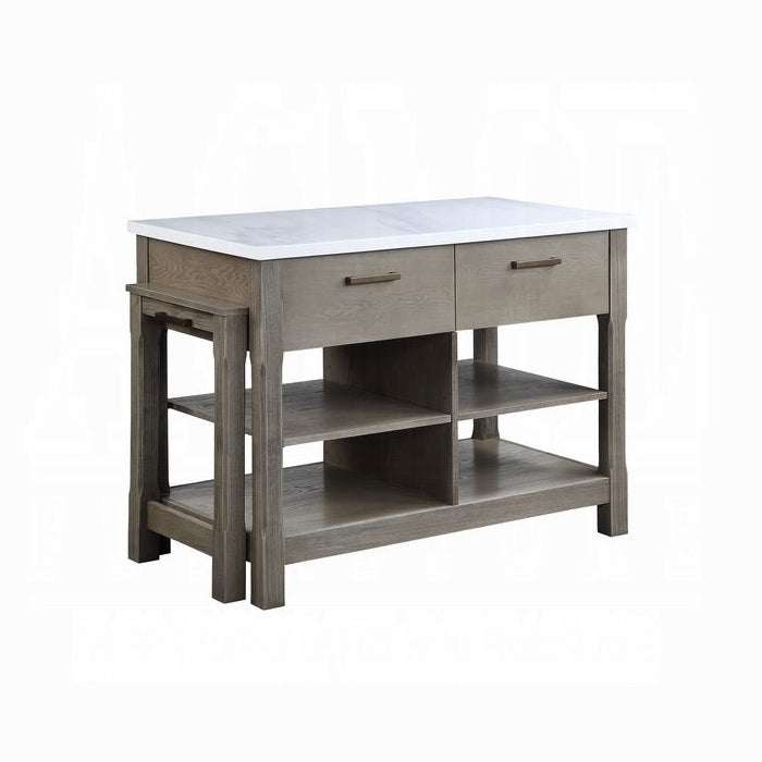 Feivel Kitchen Island W/Pull Out Table