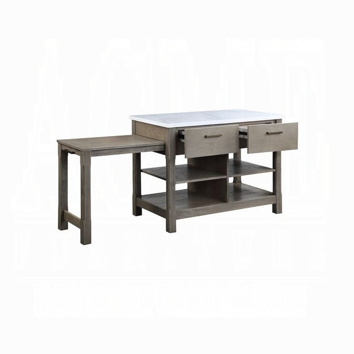 Feivel Kitchen Island W/Pull Out Table