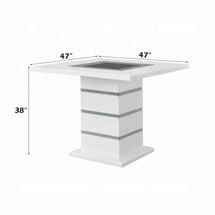 Elizaveta Counter Height Table W/Pedestal Base