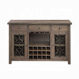 Raphaela Server W/Cup Holder & Wine Rack
