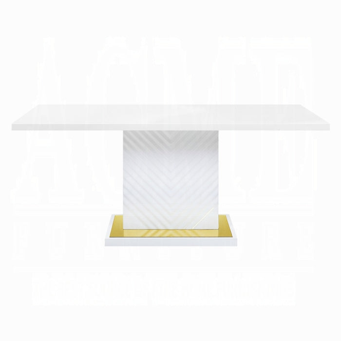 Gaines Dining Table W/Pedestal Base
