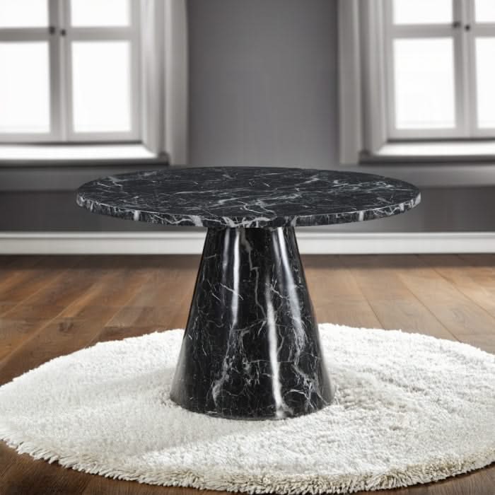 Mesa de comedor Hollis con cubierta de piedra artificial