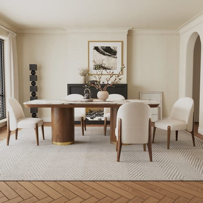 Willene Dining Table w/Ceramic Top