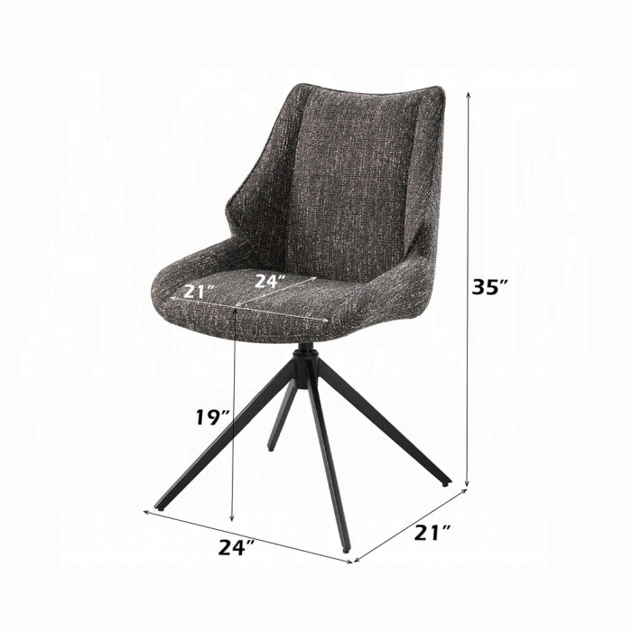 Malika Side Chair w/Swivel (Set-2)