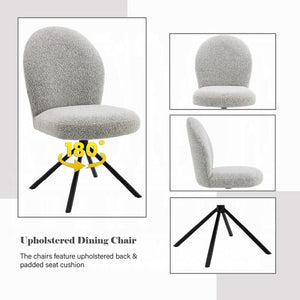 Silla auxiliar Lawton con asiento giratorio (juego de 2)