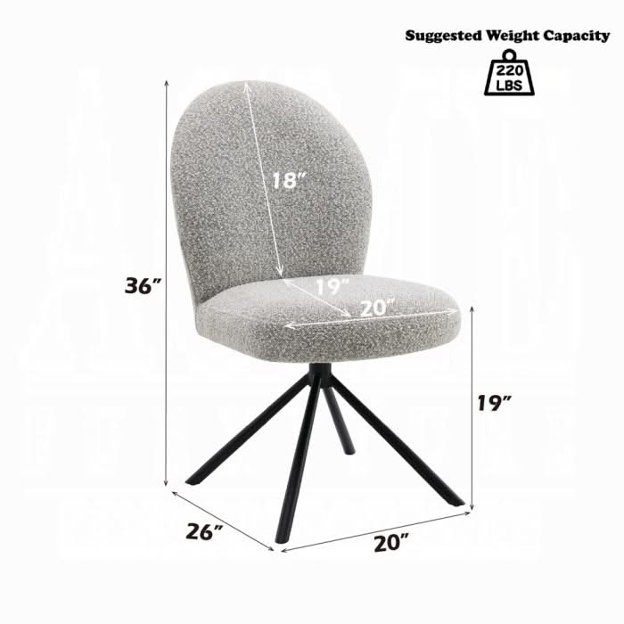 Silla auxiliar Lawton con asiento giratorio (juego de 2)
