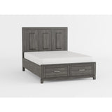Twin Platform Bed with Footboard Storage