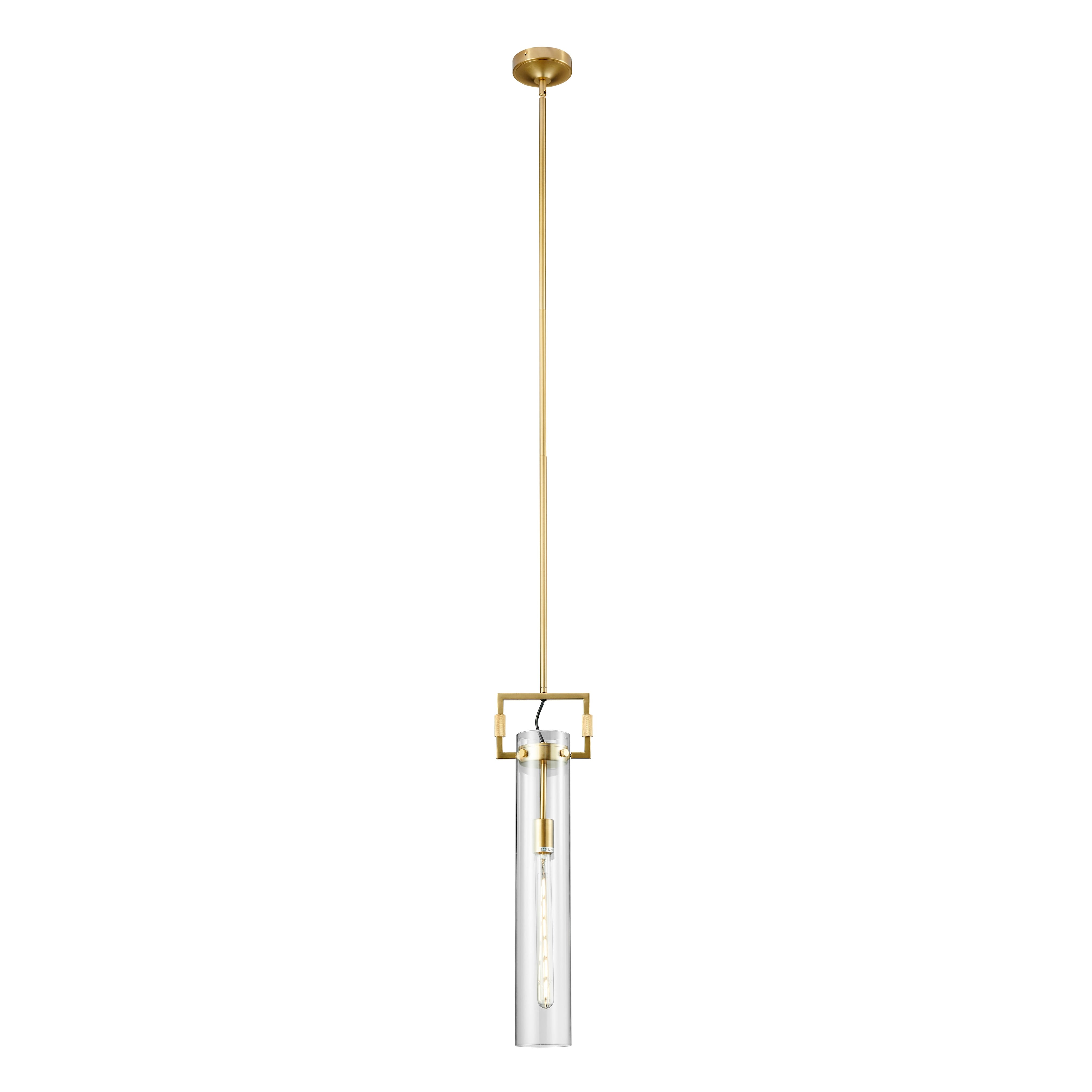 Zeus Crystal & Gold LED 1 light Pendant
