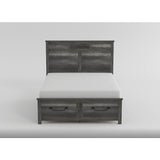 Eastern King Platform Bed with Footboard Storage