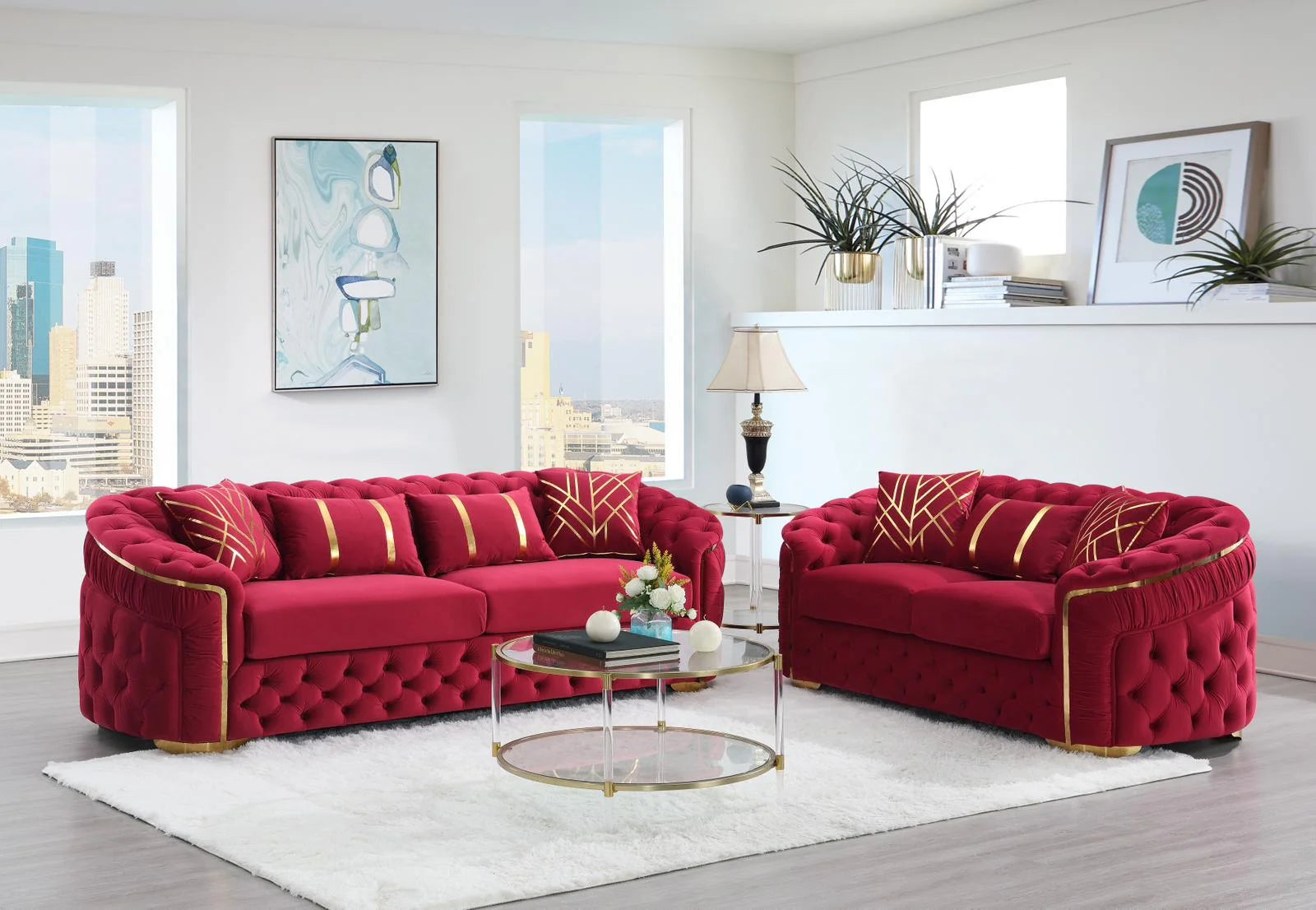 King Sofa & Loveseat Set