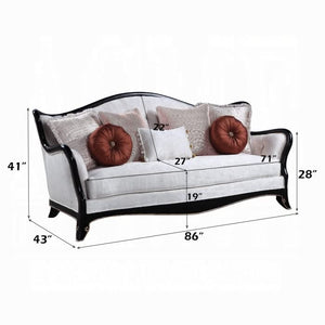 Sofá Nurmive con 7 almohadas