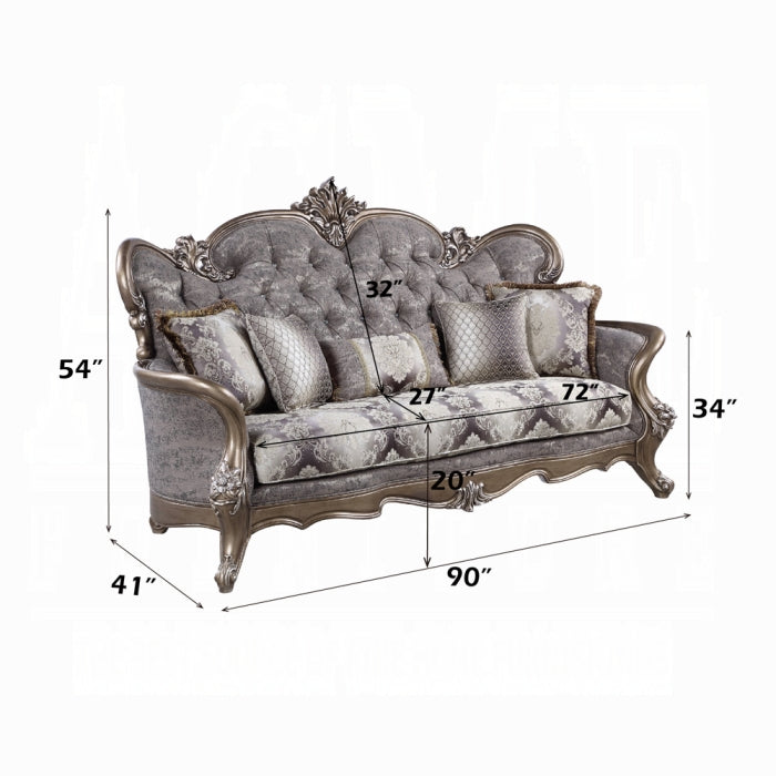 Elozzol Sofa W/5 Pillows