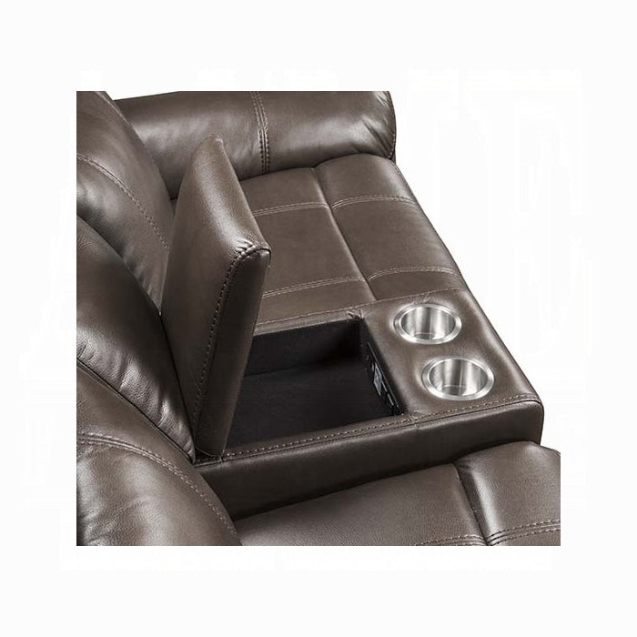 Lydia Motion Loveseat W/USB & Console
