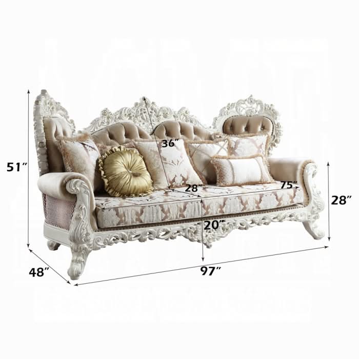 Sofá Vanaheim con 7 almohadas