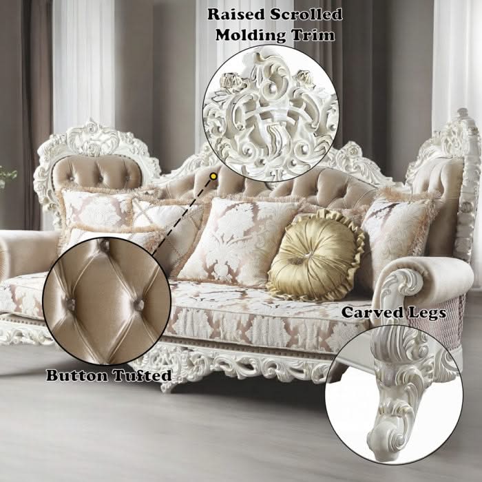 Sofá Vanaheim con 7 almohadas