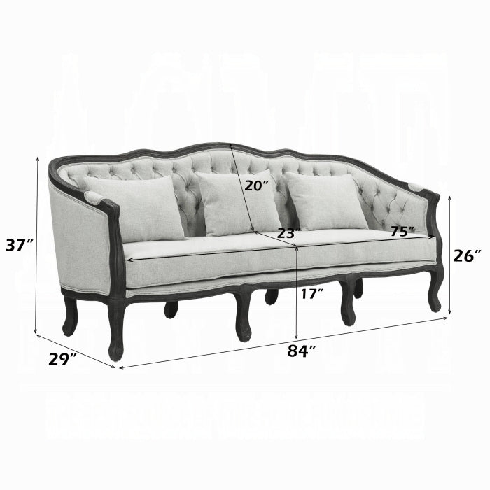 Samael Sofa W/3 Pillows