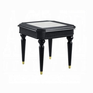 Mesa auxiliar Tayden con tablero de mármol