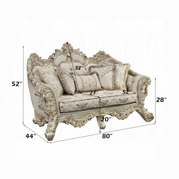 Danae Loveseat W/5 Pillows